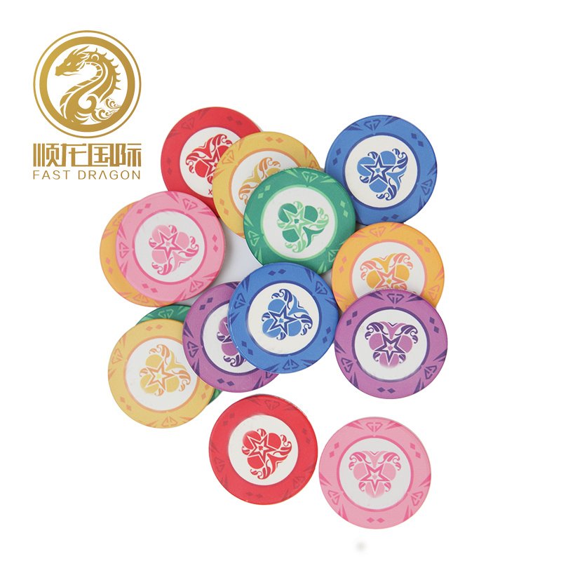 10g Ceramic Chips Print Custom Casino Table Games for Gambling