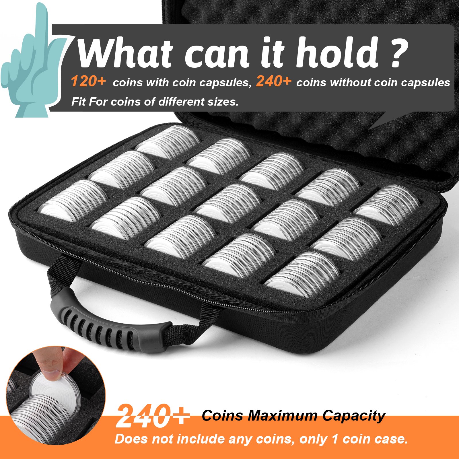 Custom EVA Poker Chips hard shell Empty Case Holder empty poker chip gamble case with foam padding