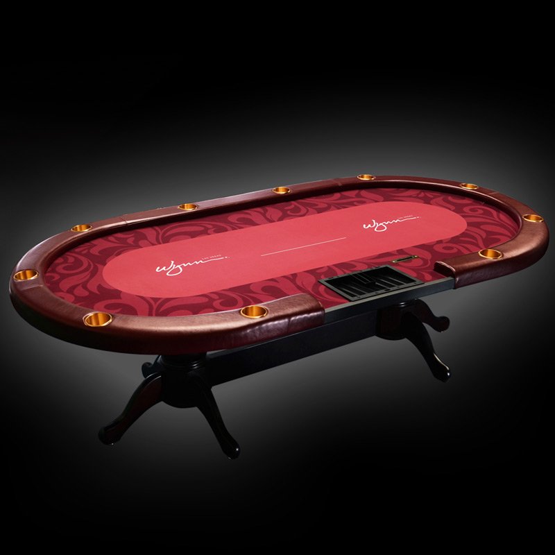 96inch Casino Poker table Modern Poker Table Finished Real Wood with Tiger Claw Table Foot