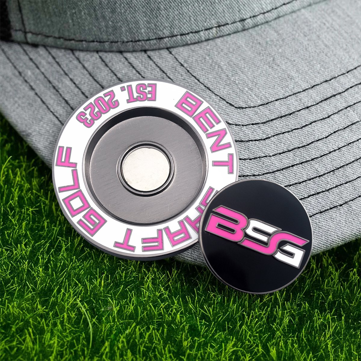 Factory Custom Logo Golf Ball Markers Poker Chip Metal 3D Coin Design Magnetic Golf Ball Marker