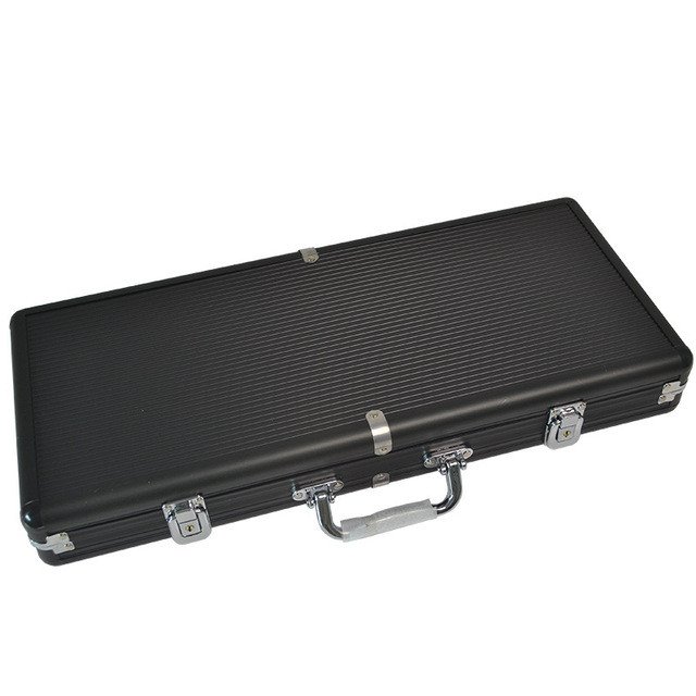 Hot sale 400pcs/set Casino Clay Poker Chips Set Texas Hold'em Custom Gambling with Thickening Suitcase Poker Coin Set Supplier