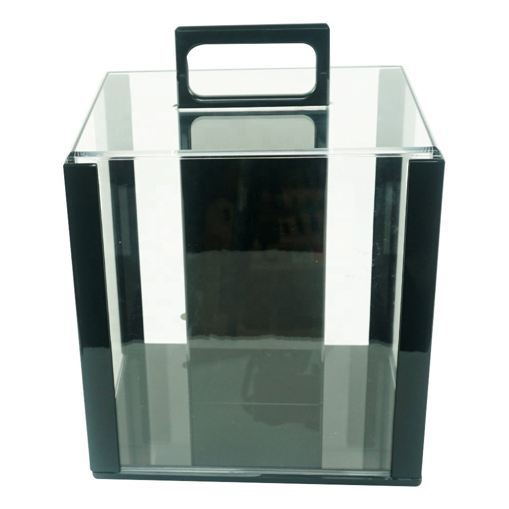 1000 pcs good quality acrylic carrier box for poker chips storage without poker chips