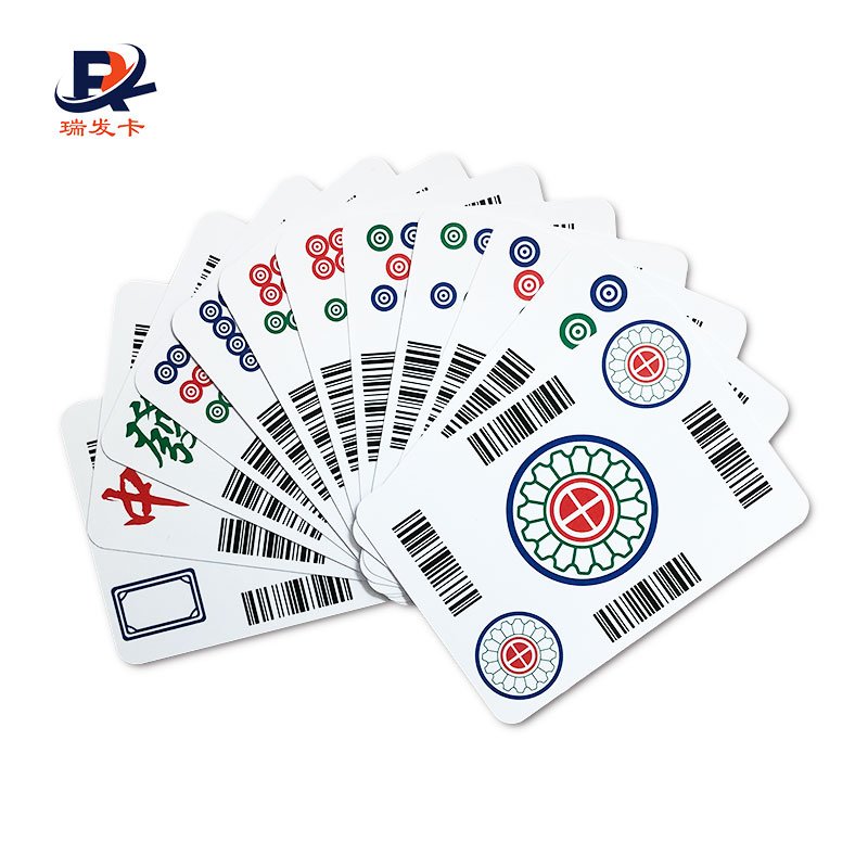 Very thin card Custom RFID playing poker card with contactless rfid chip for game