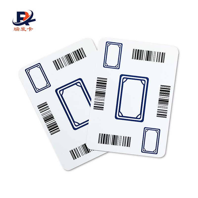 Very thin card Custom RFID playing poker card with contactless rfid chip for game