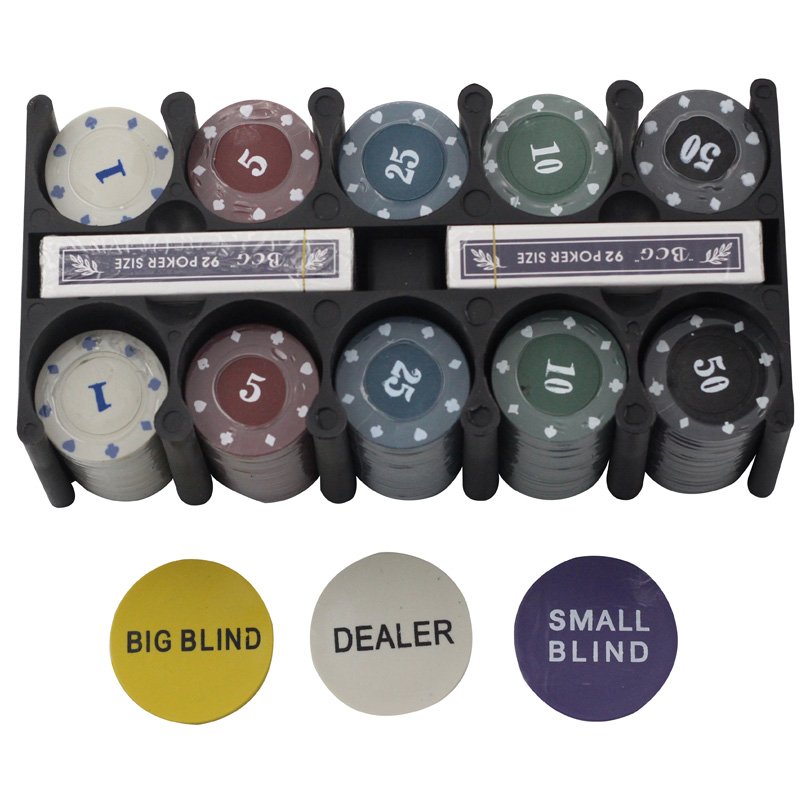 200 PCS 4g Poker Chip Set Tin Box Casino Poker Chips Poker Game