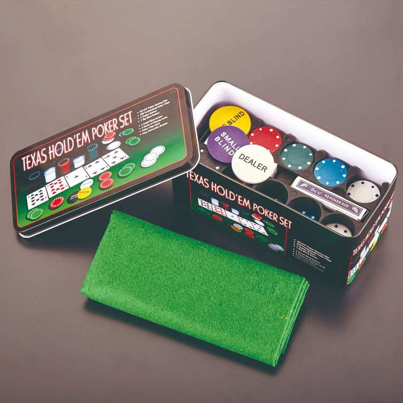 200 PCS 4g Poker Chip Set Tin Box Casino Poker Chips Poker Game
