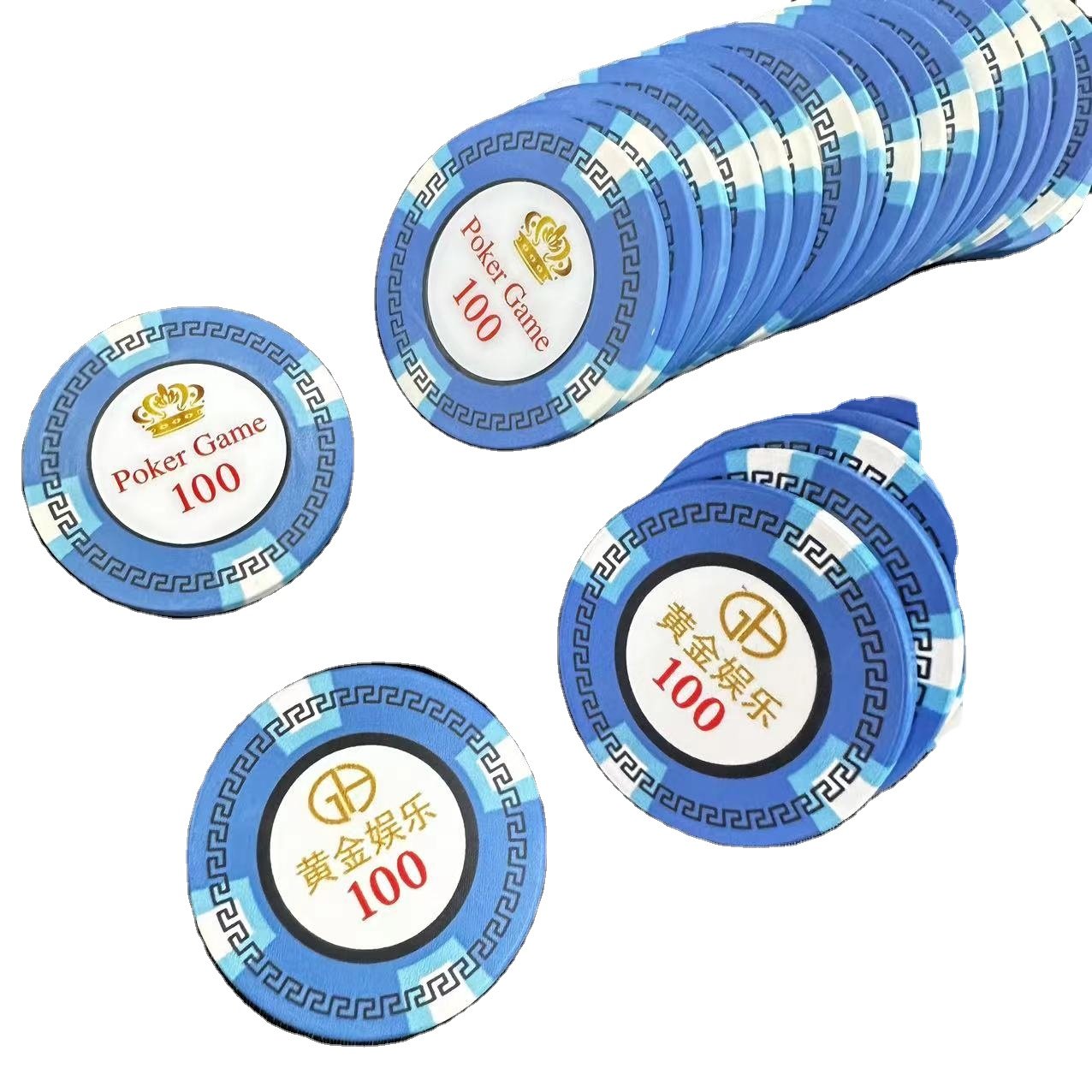 Hot Selling Casino Entertainment Exclusive DG RUITEN 43MM Ceramic Chips
