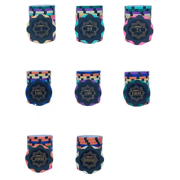 Personalize Logo Casino Gambling Poker Chips Casino Playing Chips Clay Poker Chip Set For Game