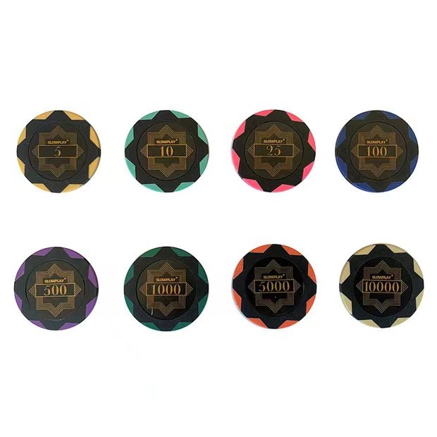Personalize Logo Casino Gambling Poker Chips Casino Playing Chips Clay Poker Chip Set For Game