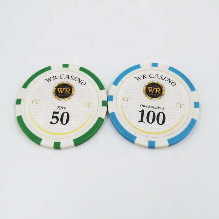 New design poker chips golf ball marker with printing logo