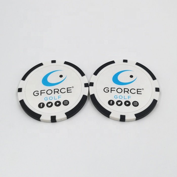 New design poker chips golf ball marker with printing logo