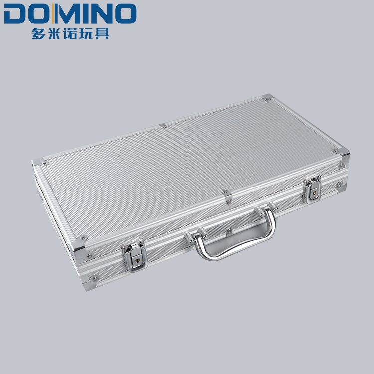 High Quantity Clay Poker Chips Set with Black Round Corner Aluminium Case poker casino chip box