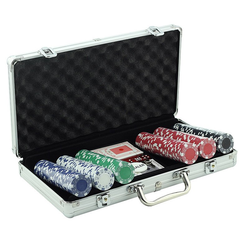 Promotional custom aluminum case casino chip poker