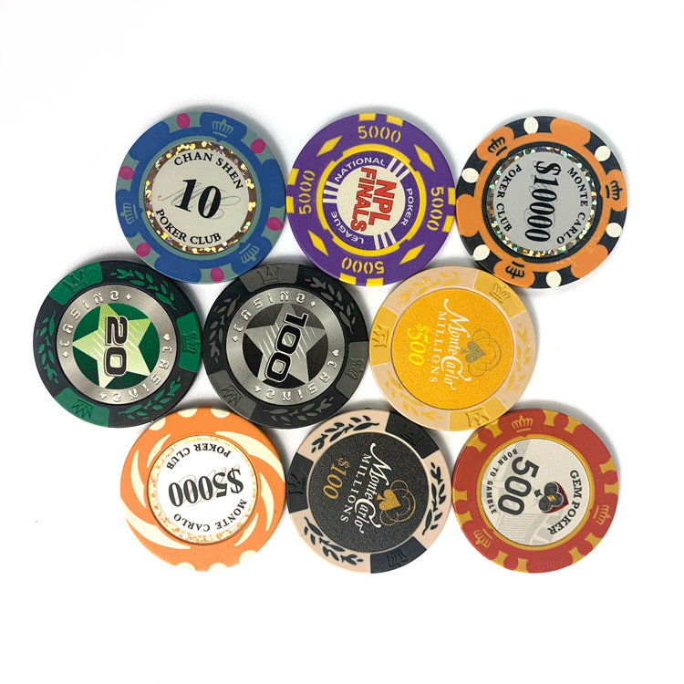 China Supplier wholesale Custom Logo Cheap Price Clay Chips Ceramic Poker Chips