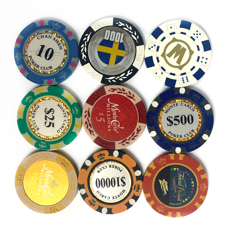 China Supplier wholesale Custom Logo Cheap Price Clay Chips Ceramic Poker Chips