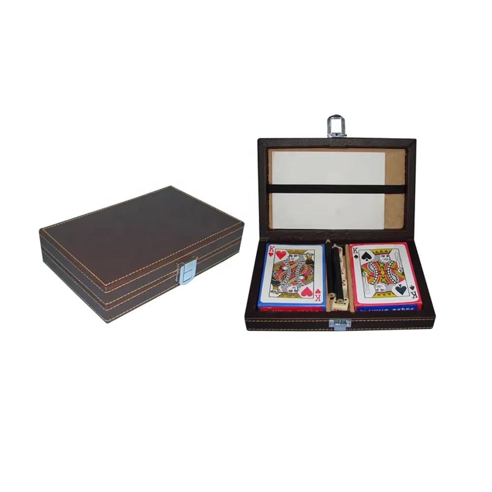 Hot Selling Durable Storage Poker Chip Case Luxury Customized Deboss Logo Poker Organizer Box For Family