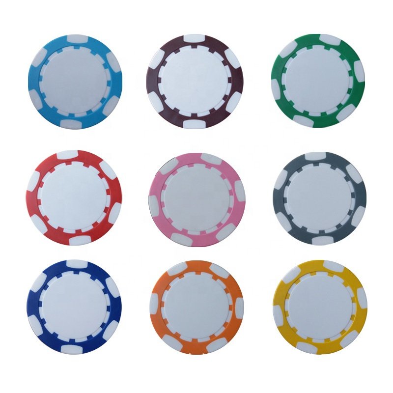 6 stripe Custom printing Casino Texas Hold'em poker chips golf ball marker poker chips