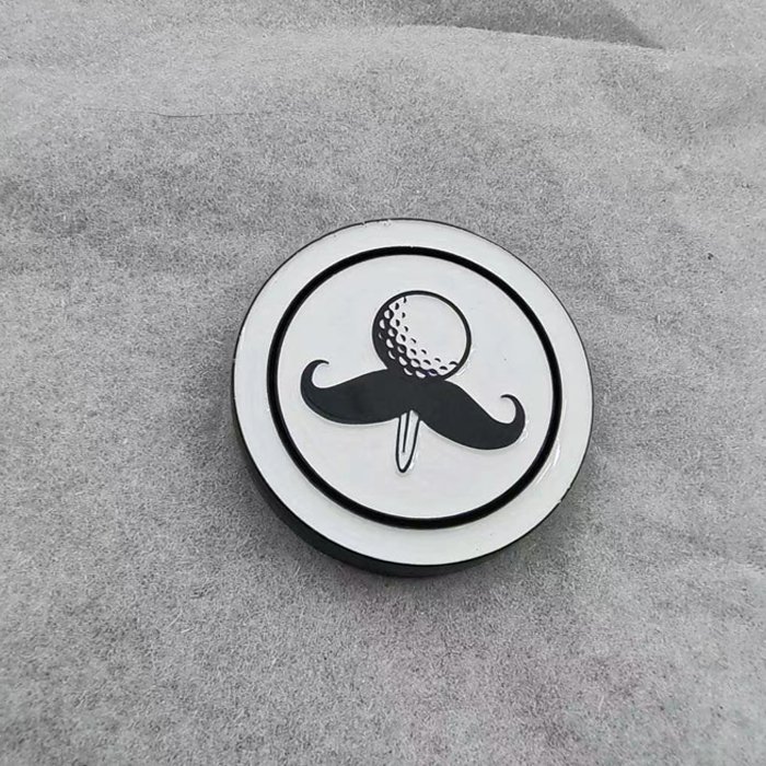 Custom Enamel Metal Poker Chips Golf Ball Marker magnetic golf scorecard ball marker coins golf opener coins