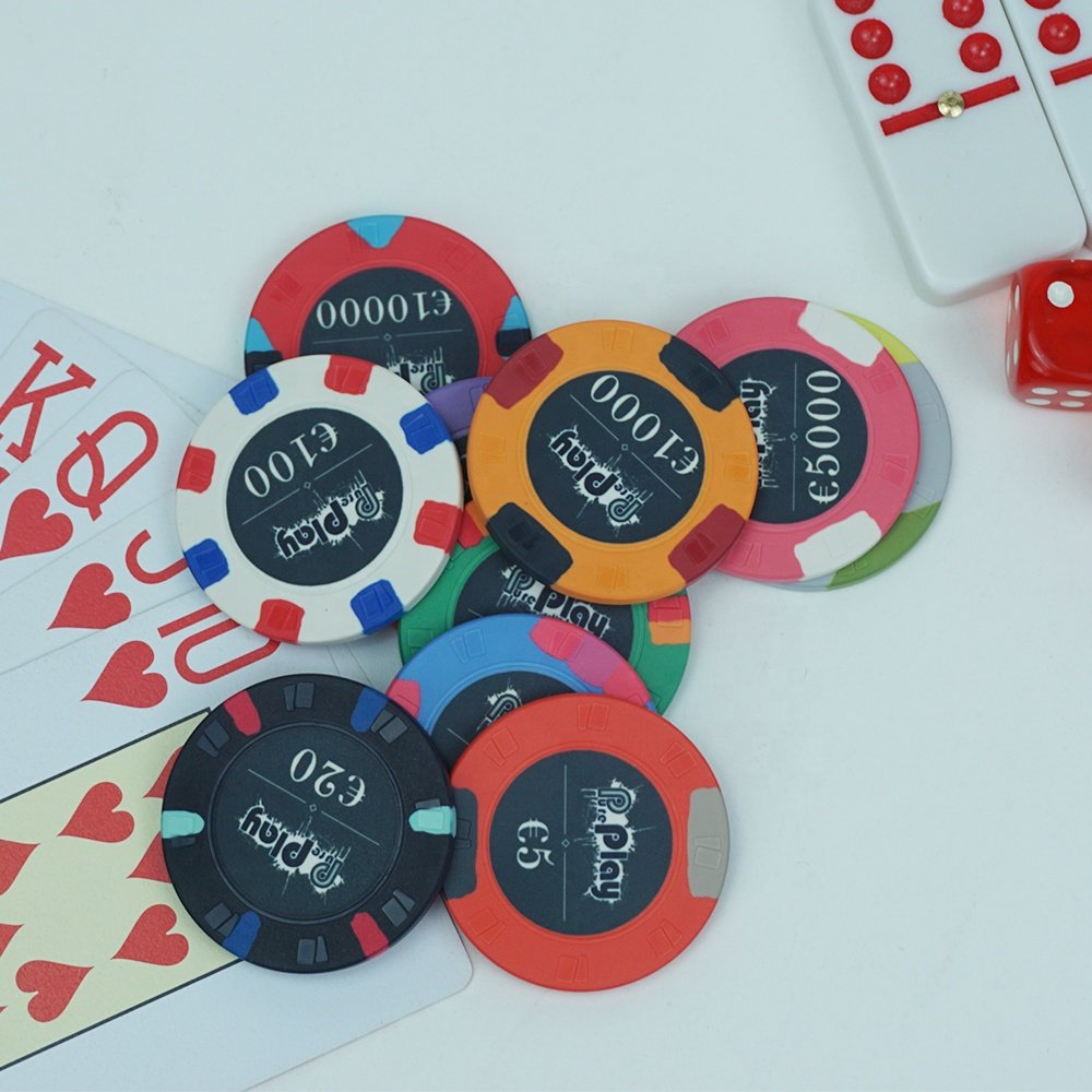 Custom engrave poker chips euro 10g 39mm 43mm ceramic casino token private design no moq for caisno poker club game