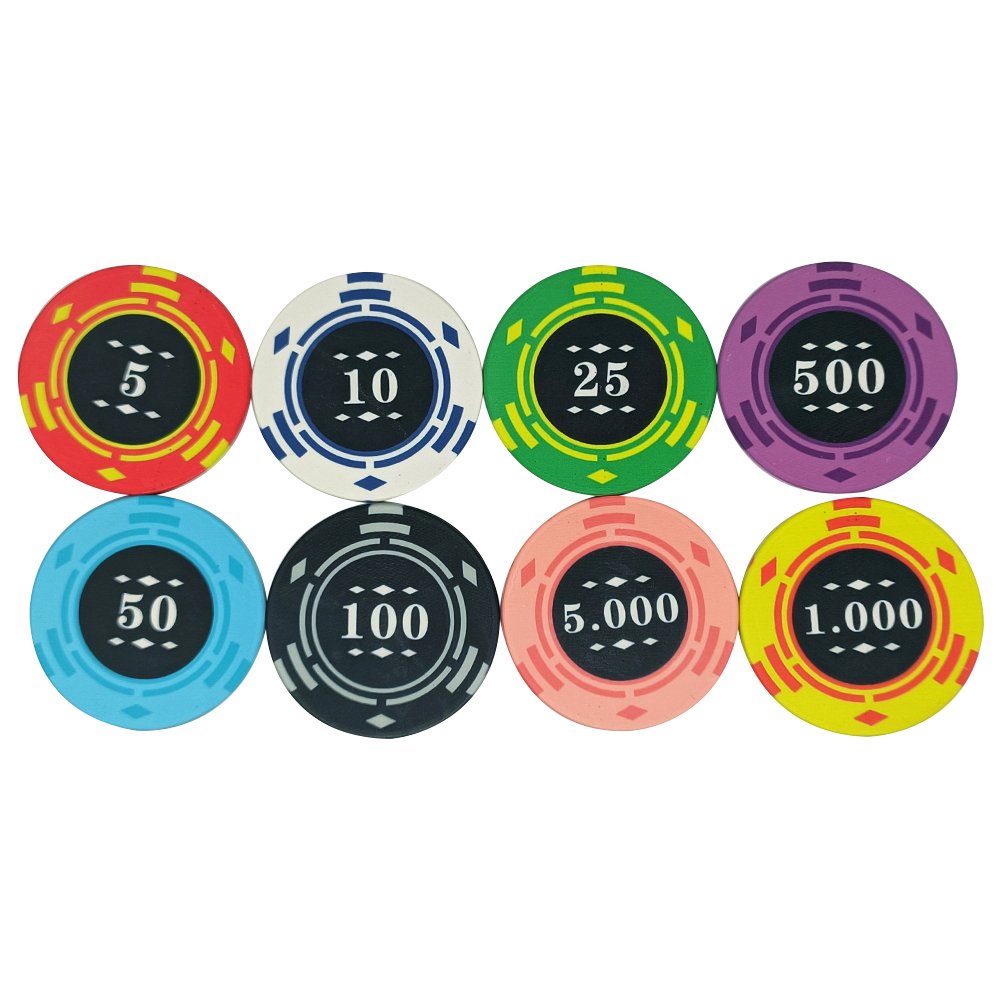Any Design Can Do 10g Rounders Customized Ceramic Poker Chips Set 39mm China Factory