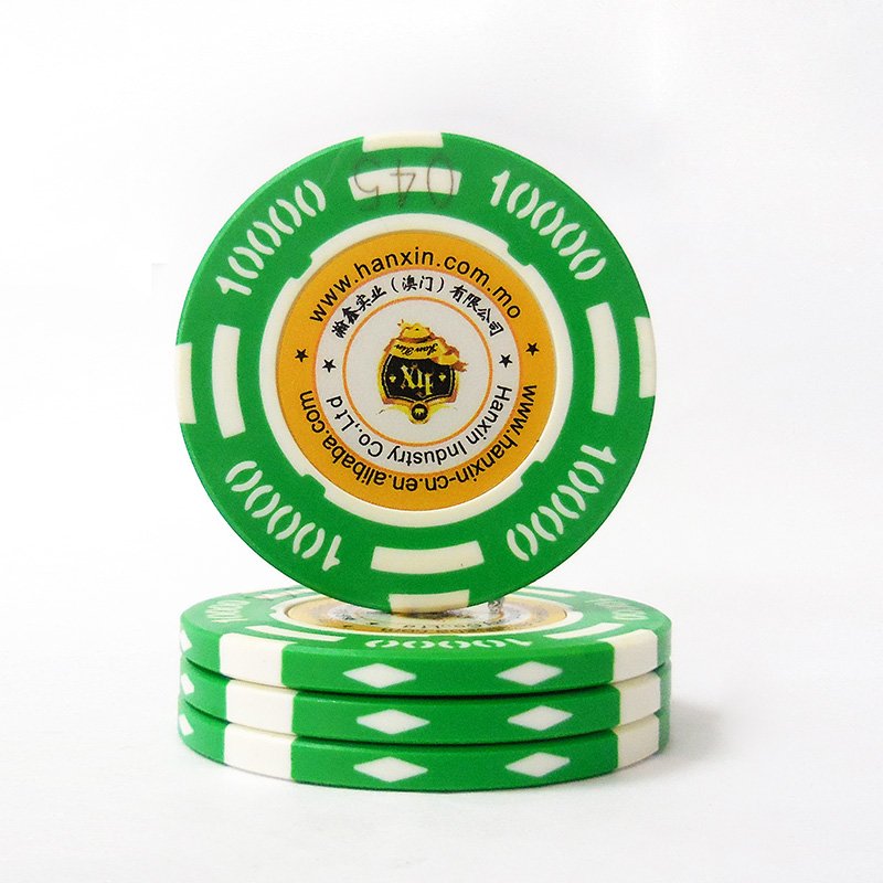 Hanxin Factory Manufacturing Inner Ring Decal Poker Chip ABS Material Chips