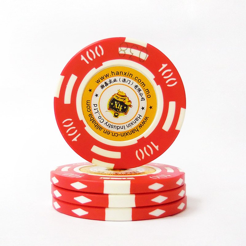 Hanxin Factory Manufacturing Inner Ring Decal Poker Chip ABS Material Chips