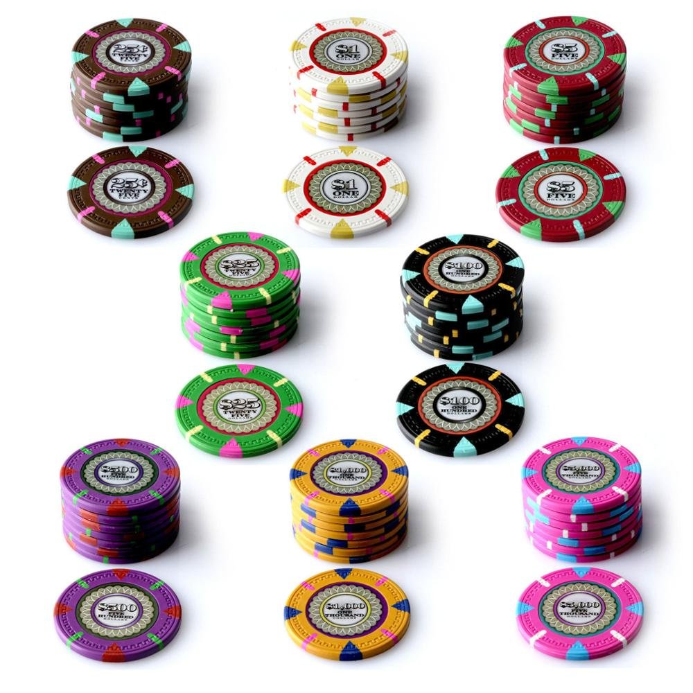 300pc the mint casino clay poker chips set