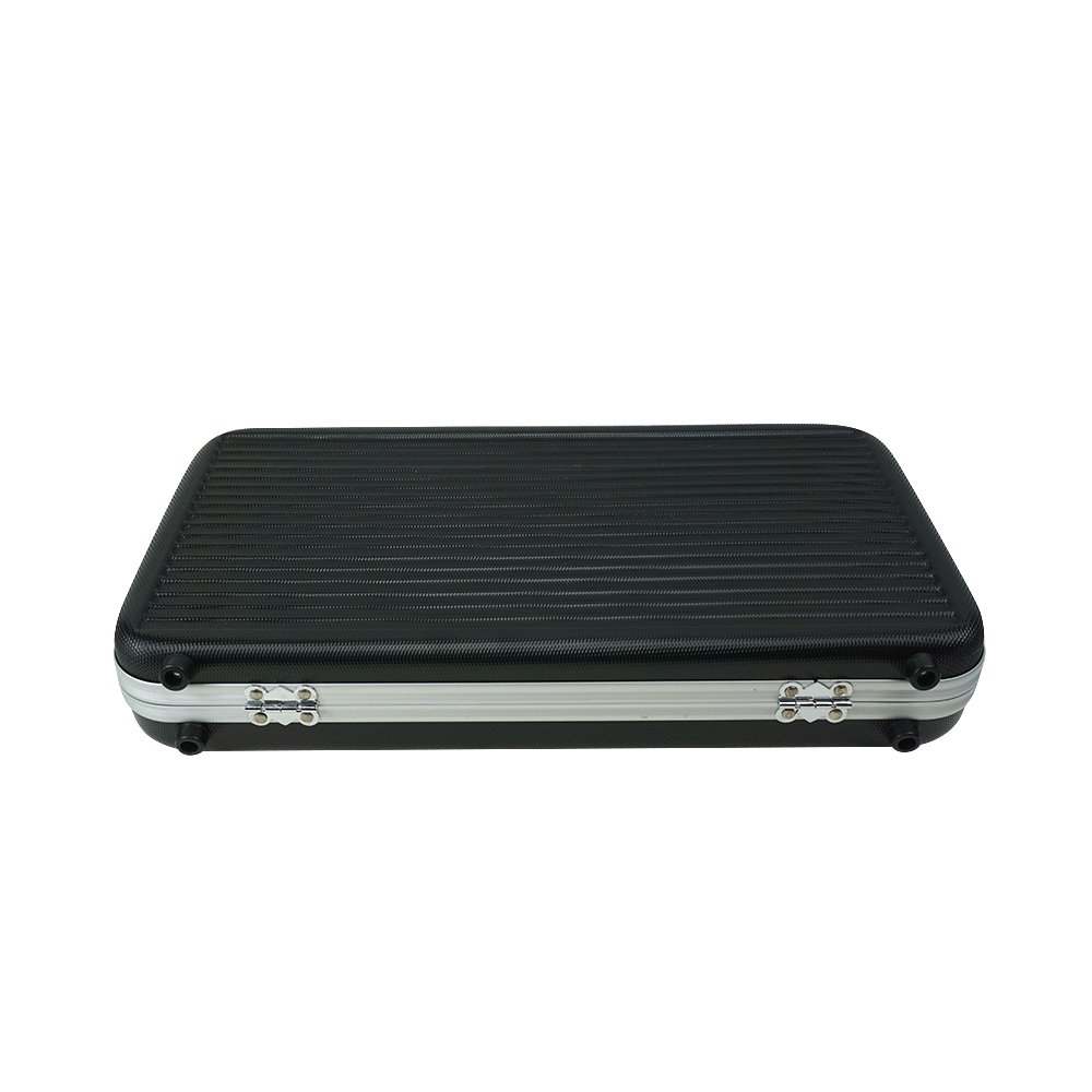 Low MOQ black Plastic Material ABS 300pcs 500pcs poker Chip set cases factory custom High Quality casino Chip Storage Boxes