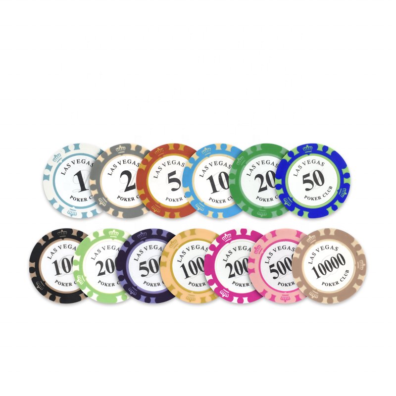 YH 14g Casino High Quality Clay Classic Style Las Vegas Brand Colorful Poker Chips Set