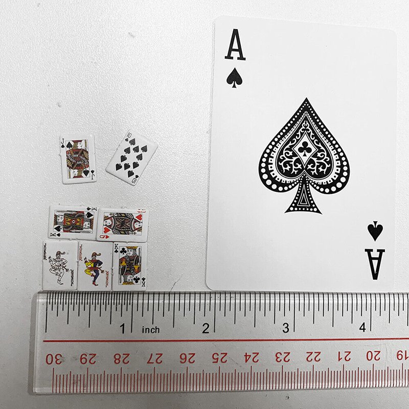 Wholesale Custom Super Mini Miniature Coated Tiny Poker Card Deck Playing Cards Set