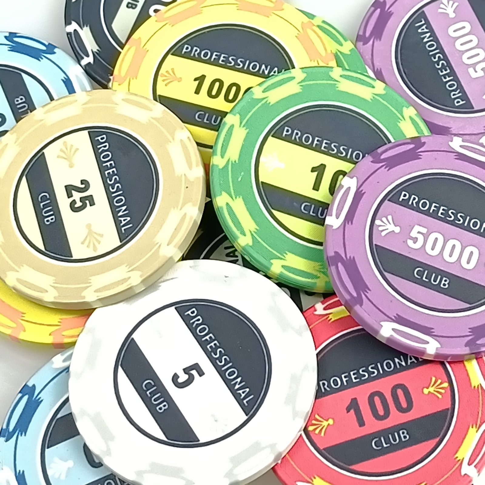 Free customized logo sample 39mm 43mm ceramic poker chip pieces Commemorative Coins Casino Bar Poker Game Chips