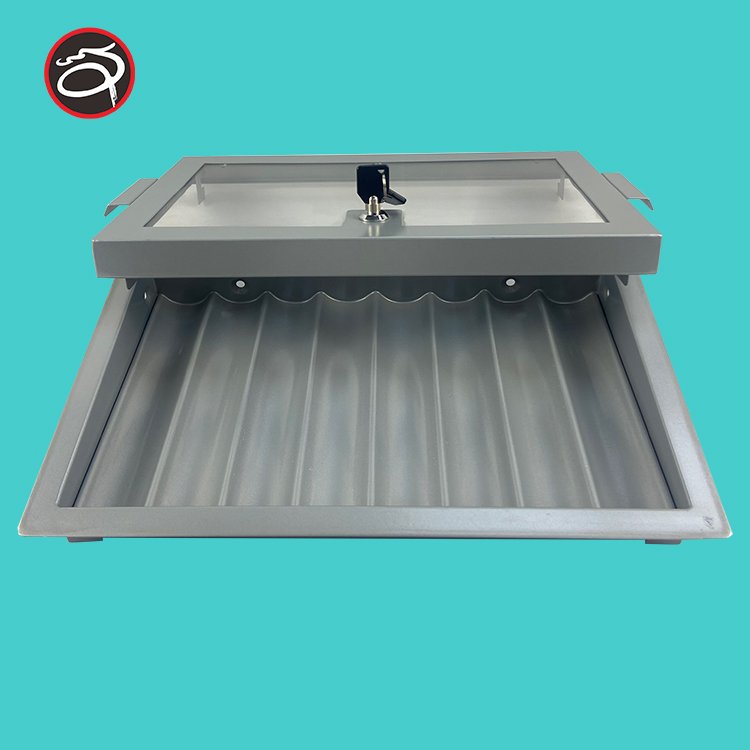 Luxury 8 Rows Metal Silvery Chip Tray for casino poker table chip box for 400pcs chips