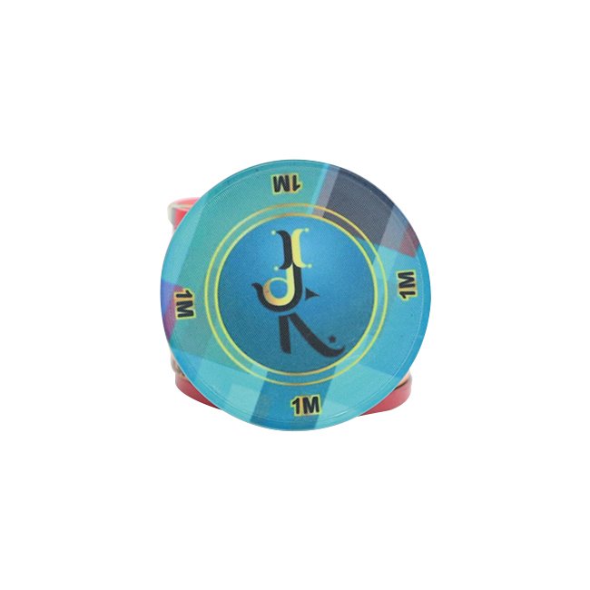 Good Quality Designed Printing Custom Ceramic Coin Inlay Poker Chip in Size 43mm*3.5mm of 12g Per Piece Keramik Pokerchips