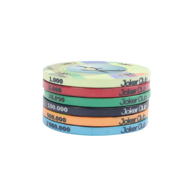 Good Quality Designed Printing Custom Ceramic Coin Inlay Poker Chip in Size 43mm*3.5mm of 12g Per Piece Keramik Pokerchips