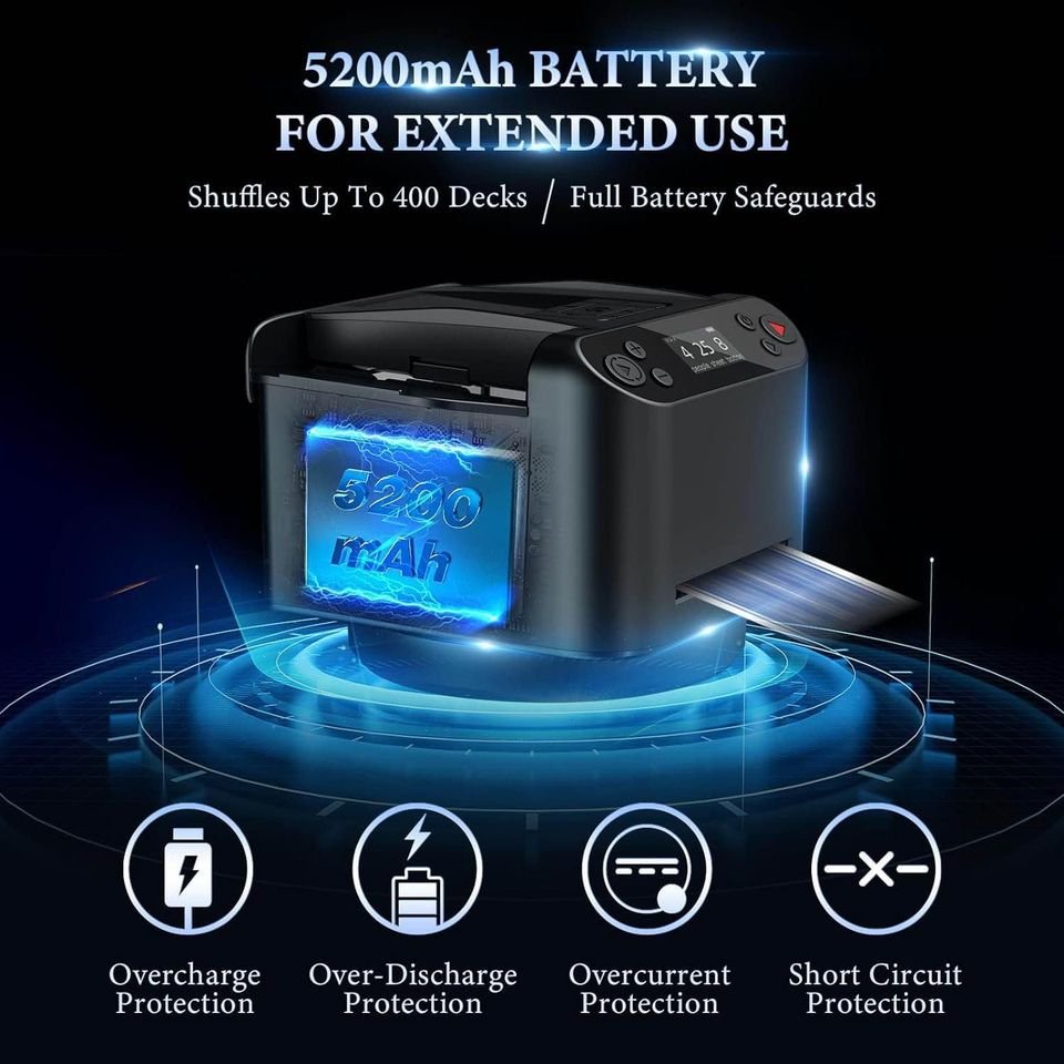 GuanDan Poker Shuffler factory Automatic Playing Card Dealer Rechargeable Auto Poker Dealer Poker Cards Distribute Machine