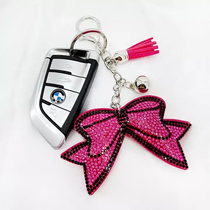 Cute Mermaid Bling Bling Rhinestone Keychain Bag Pendant Diamond Velvet Lady Mermaid Key Chain Metal Keychain