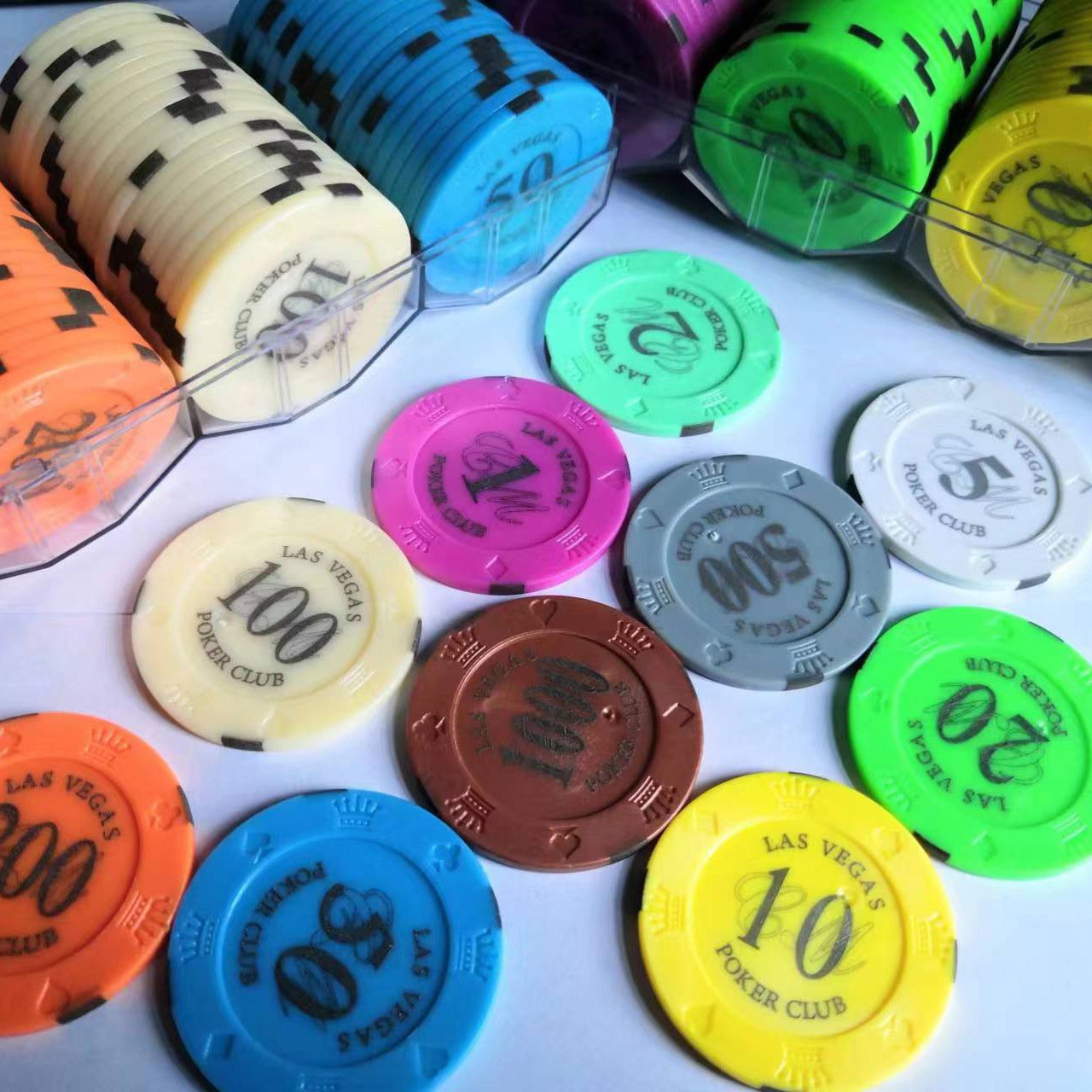 Cheap Custom Design Logo Printing Plastic Poker Chips Jetton Tag Gambling Token Coins