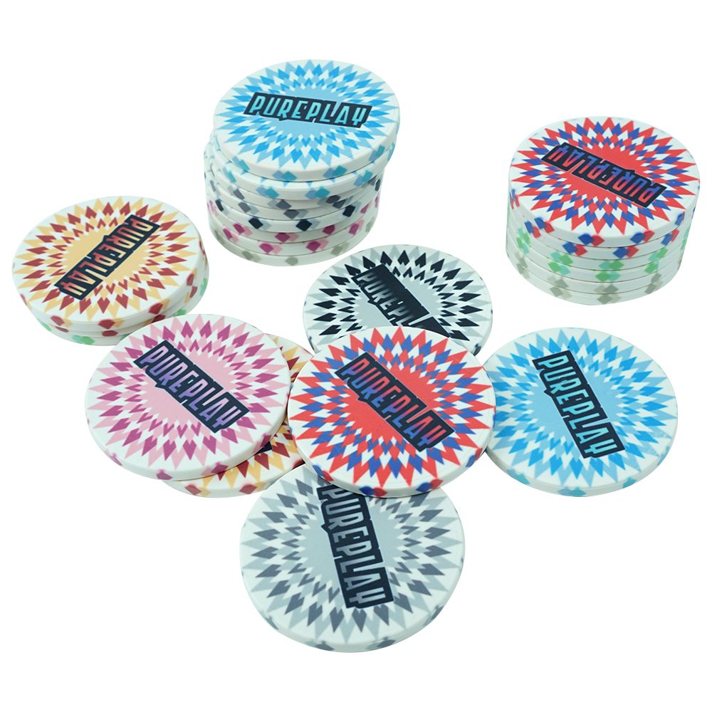 Any Design Can Make Good Quality 39mm Type Poker Chip Set For Casino Playing Ceramic chips