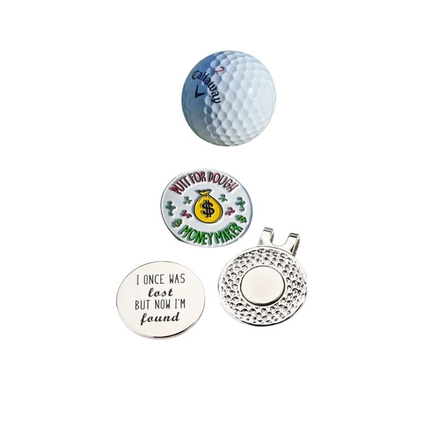 Custom make magnet hat clip with iron metal ball marker