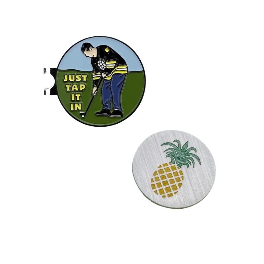 Custom make magnet hat clip with iron metal ball marker