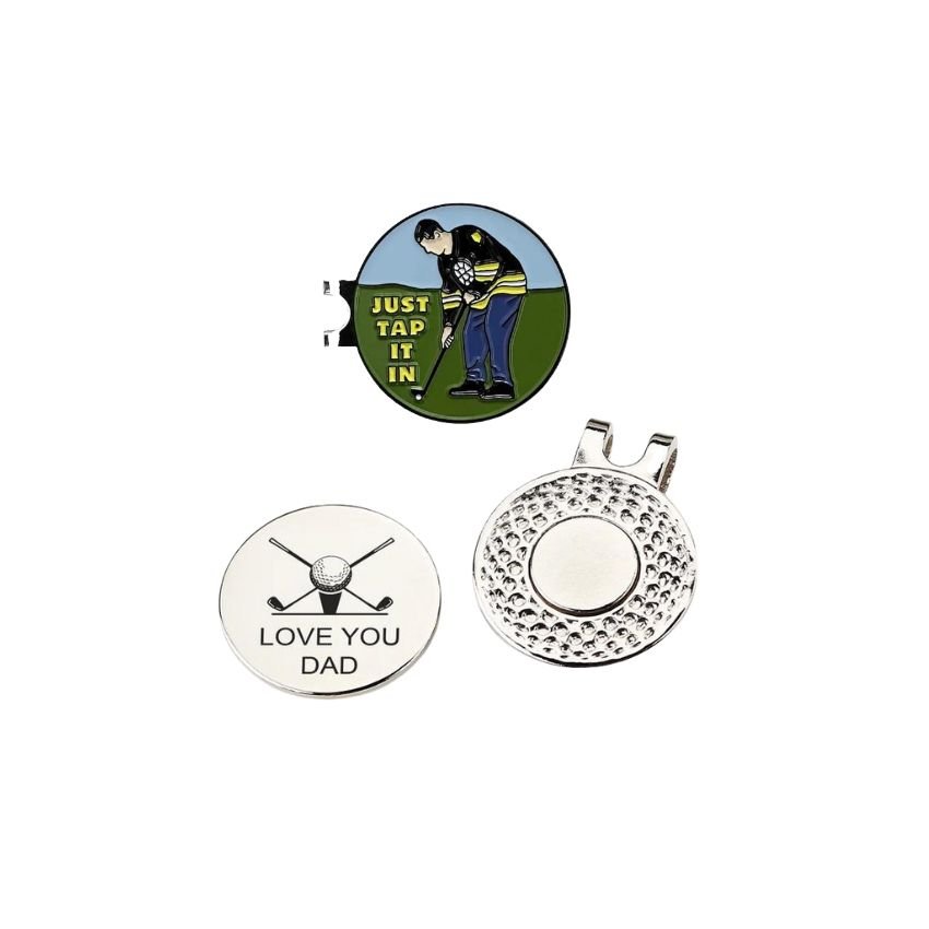 Custom make magnet hat clip with iron metal ball marker