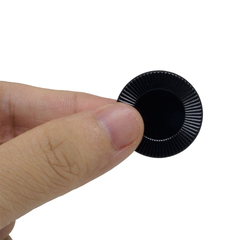 wholesale Opaque black, with lines on the outer ring, coin-sized Qualified ABS plastic round wafer Counting Chips high quality