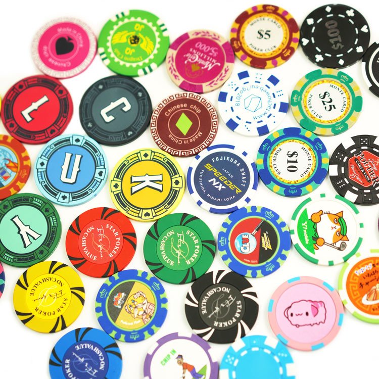 Wholesale Golf Ball Marker Club Casino Quality 10g 13g14g Blank Ceramic Custom Poker Chips With Custom Logo