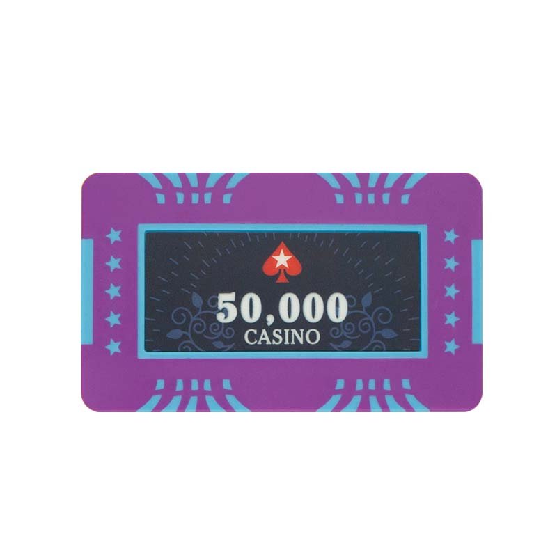 Hot Sale 500 Clay Poker Chip Set Five-Star Poker Chip Set Box Round Customized Logo Multi-color For Casino