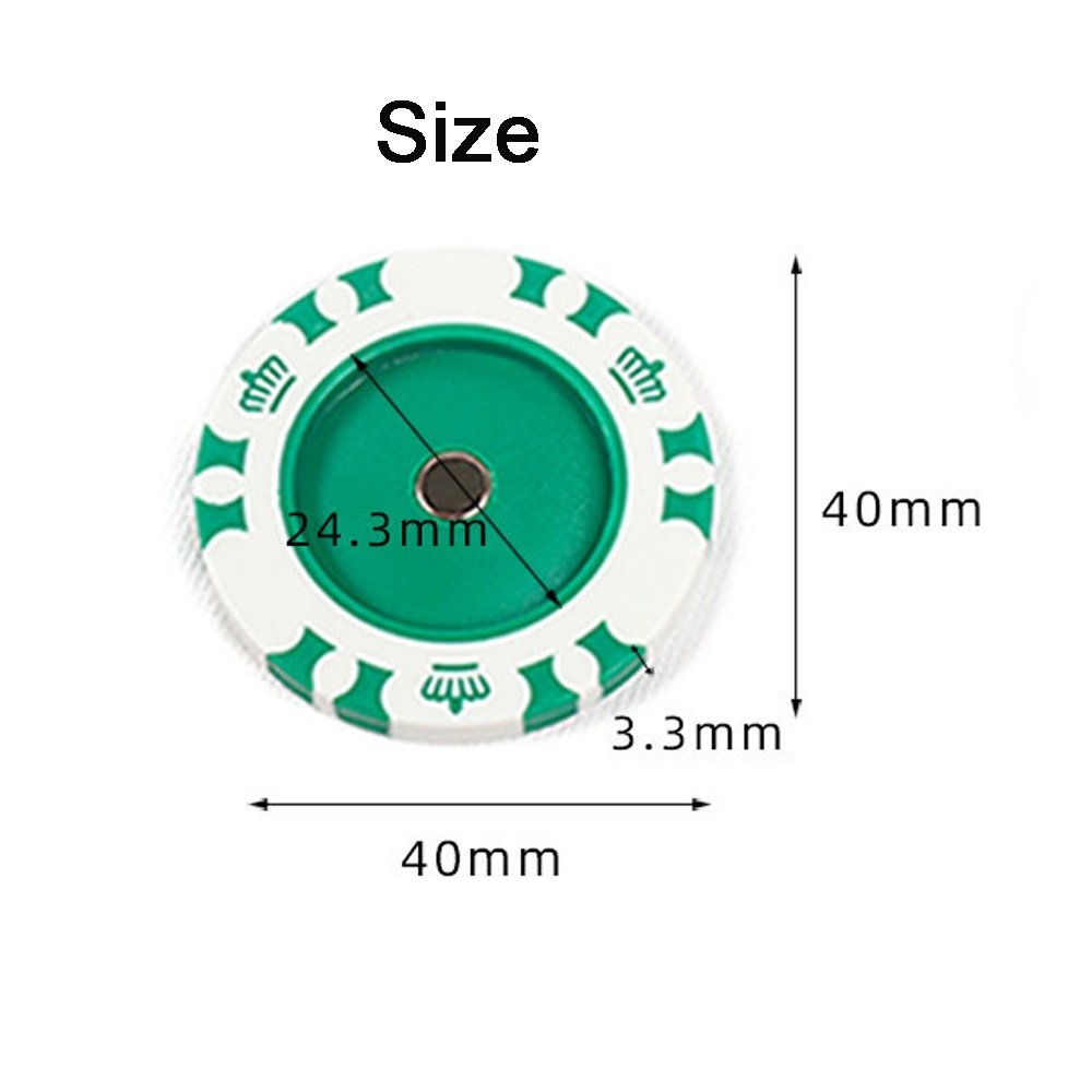 OEM ABS Magnetic Golf Ball Marker Coin Golf Hat Clip Custom Logo Round Metal Golf Divot Repair Tool