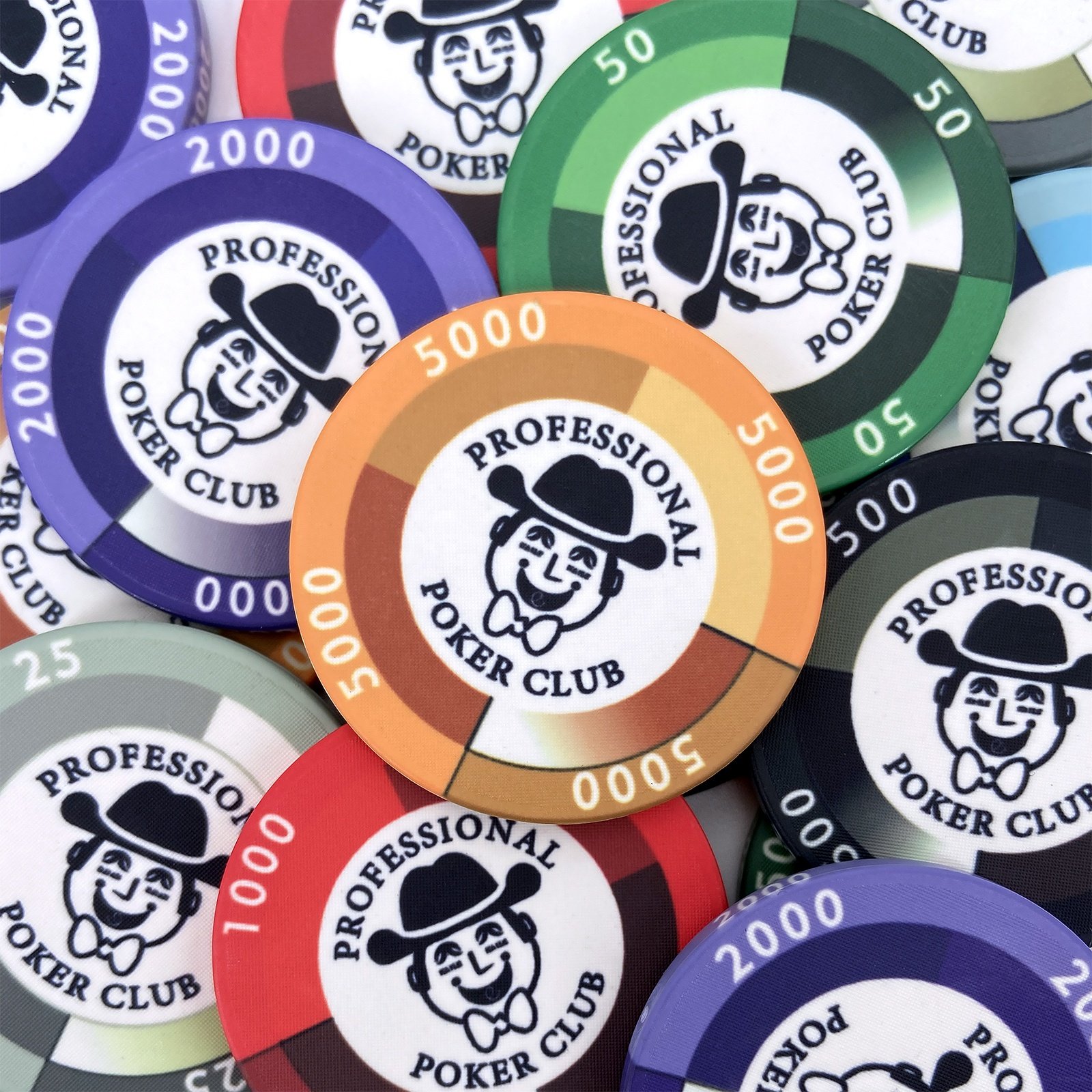 Professional magician design ceramic poker chips 10g high quality complete casino chip custom logo 39 43 45 46 50 52mm can made