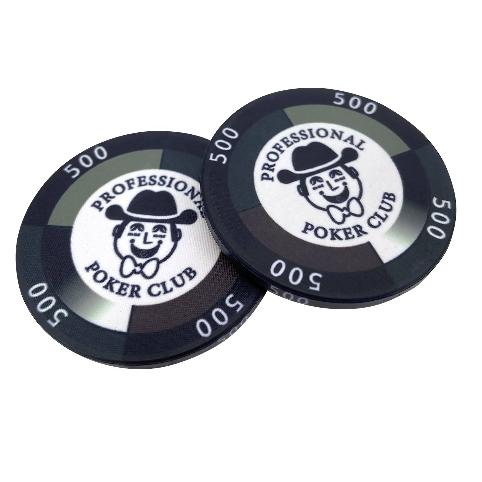 Professional magician design ceramic poker chips 10g high quality complete casino chip custom logo 39 43 45 46 50 52mm can made