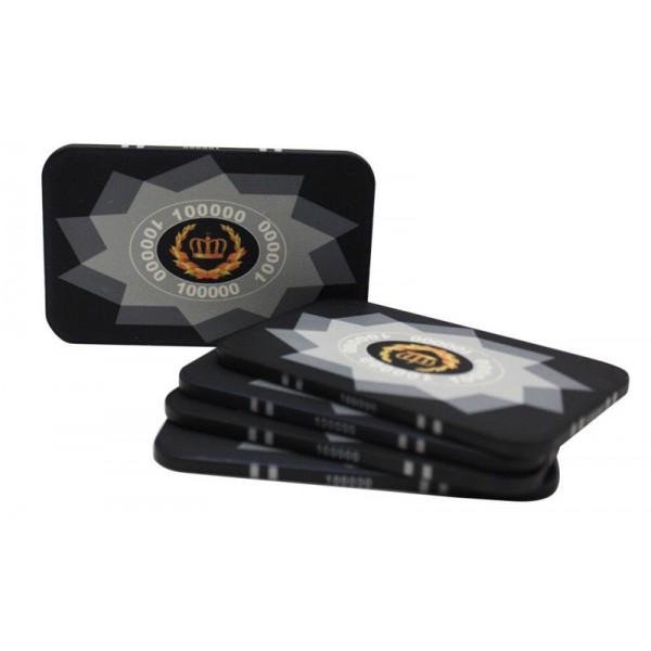 CUSTOM CERAMIC RECTANGULAR PLAQUES POKER CHIPS