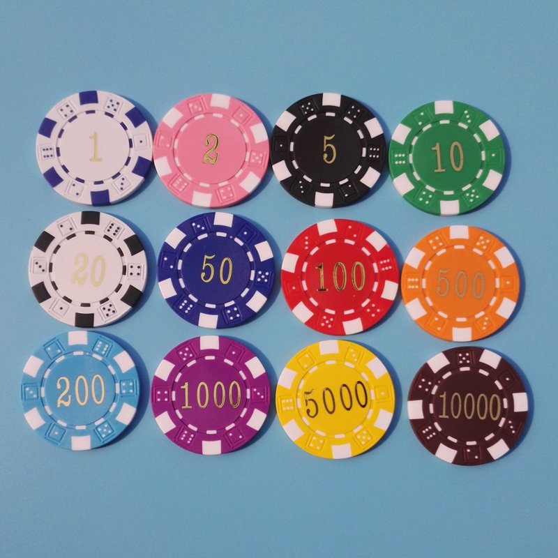 Plastic tokens casino poker chips
