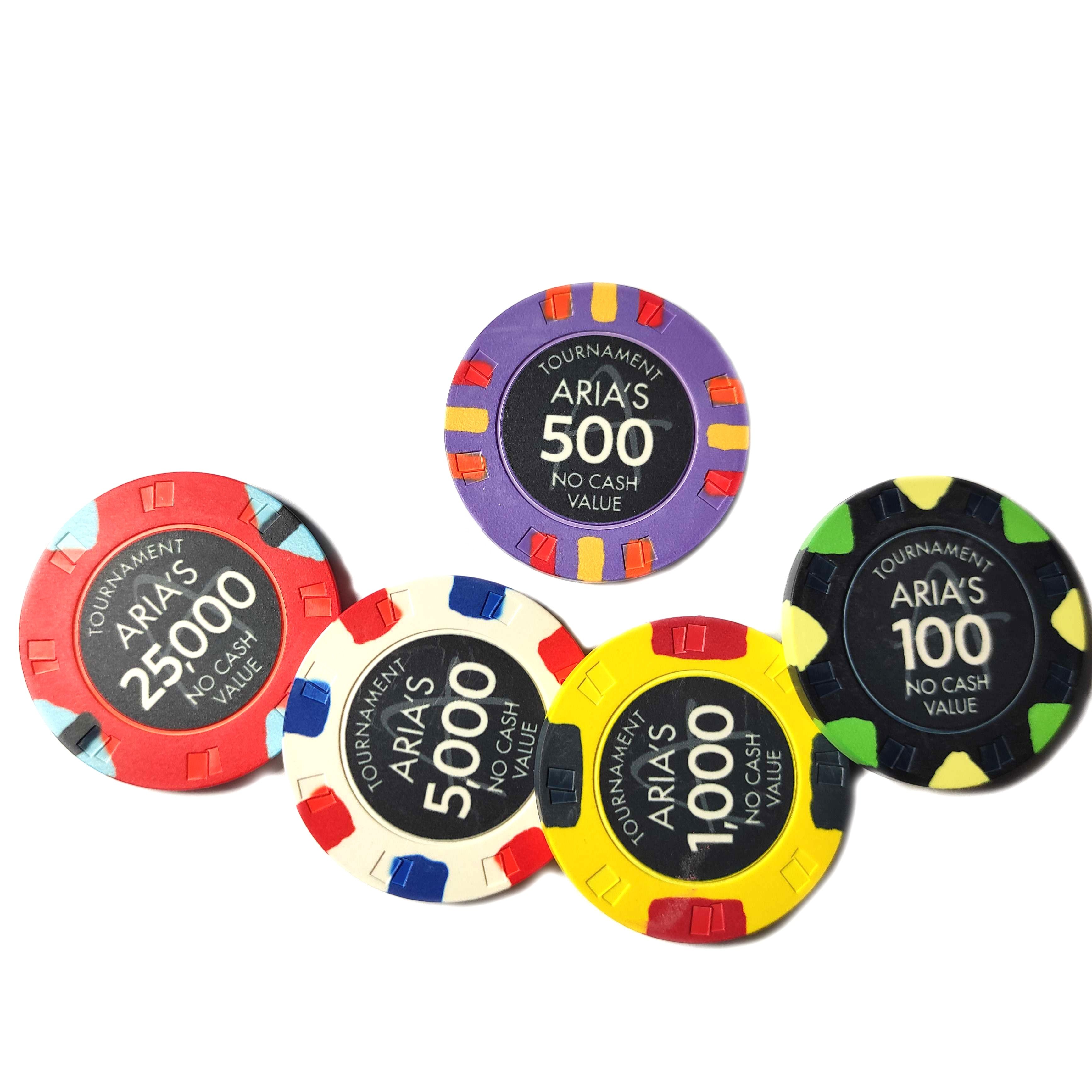 12G 43MM TEXTURE SURFACE Ceramic Poker Chips custom made your values and chips color